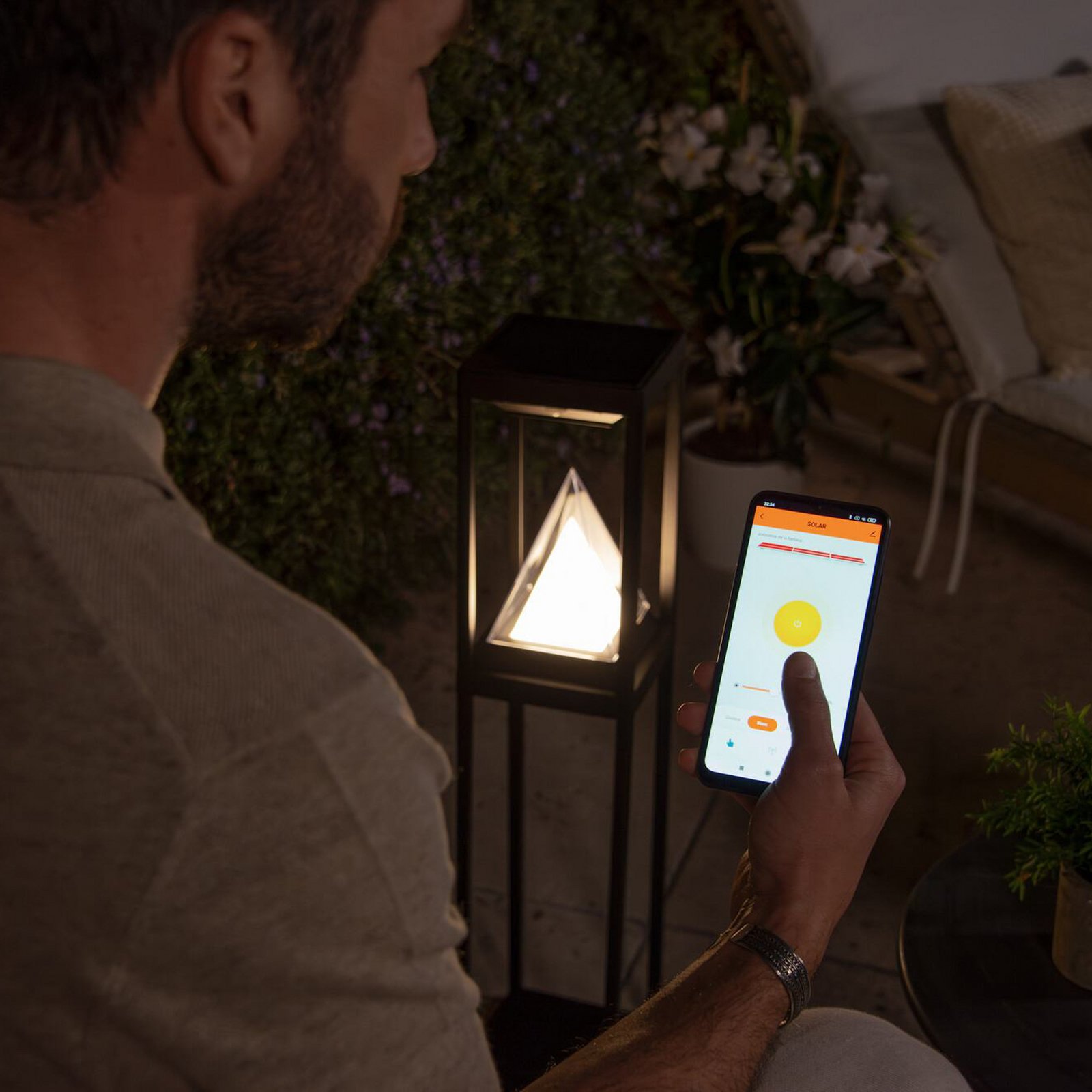 OSRAM SMART+ LED-Solar-Wegeleuchte ALPS, schwarz Sensor IP44