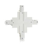 Eutrac connecteur X rail encastré 3 phases, blanc