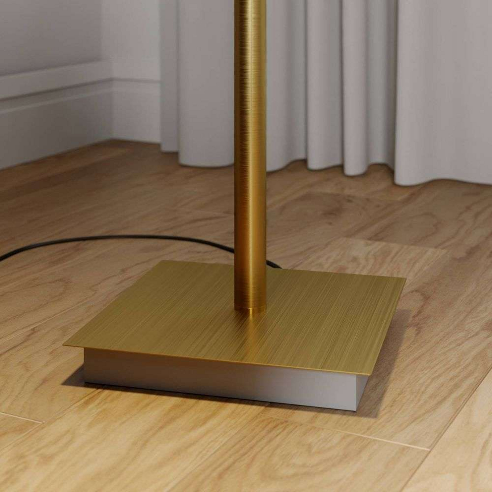 Parthena LED Stojaca Lampa Brass - Lucande