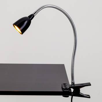 Lámpara LED de pinza Rabea negra
