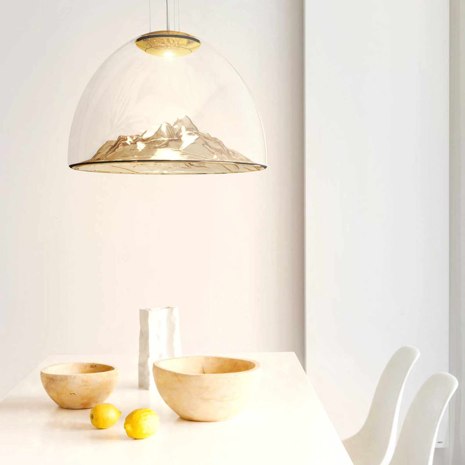 Axolight Mountain View LED hanglamp amber-goud