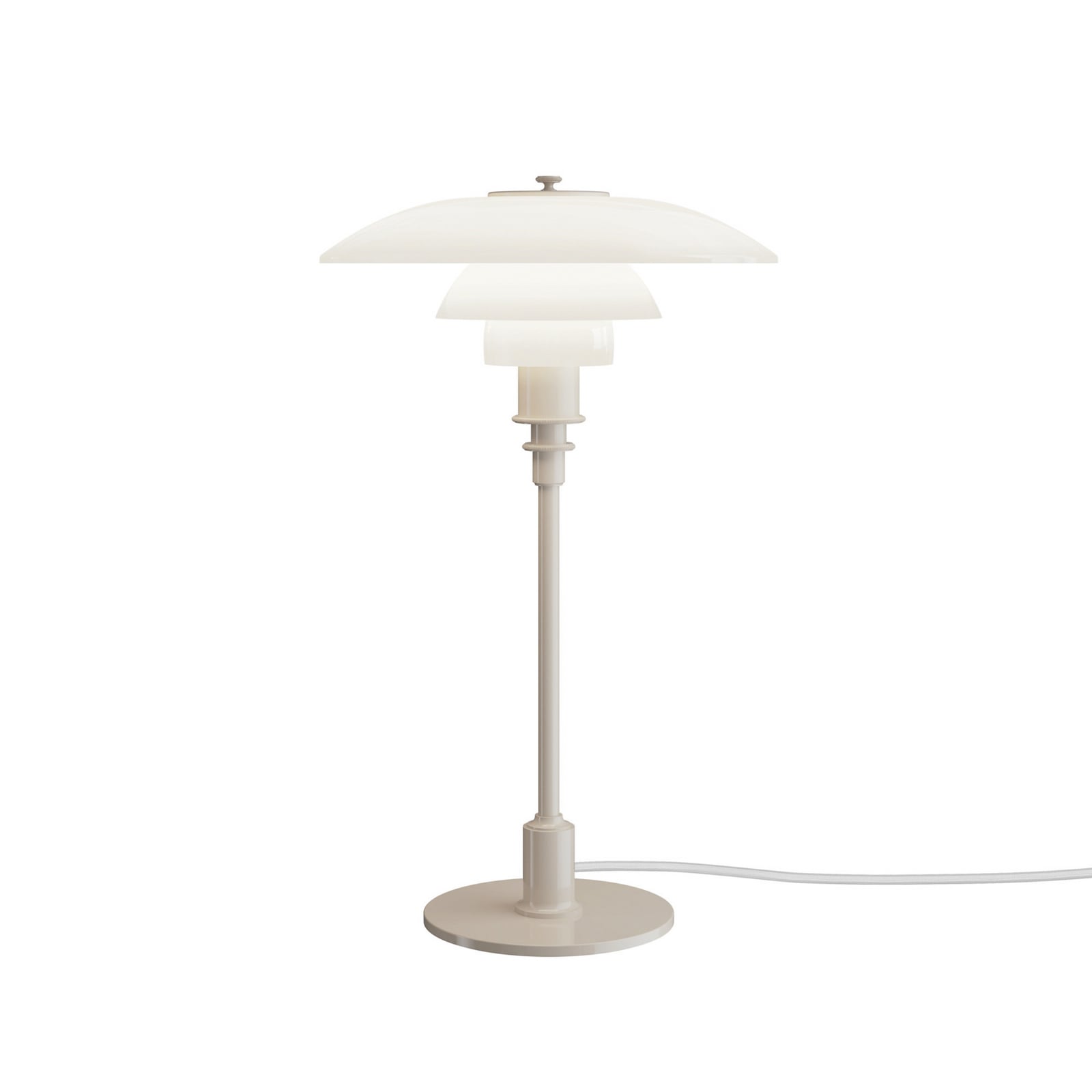Louis Poulsen tafellamp PH 3/2, glanzend beige, Ø 28 cm Louis Poulsen tafellamp PH 3/2, glanzend beige, Ø 28 cm