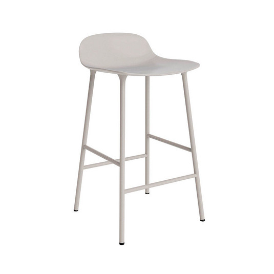 Form barkruk H65 Steel/Warm Grey - Normann Copenhagen