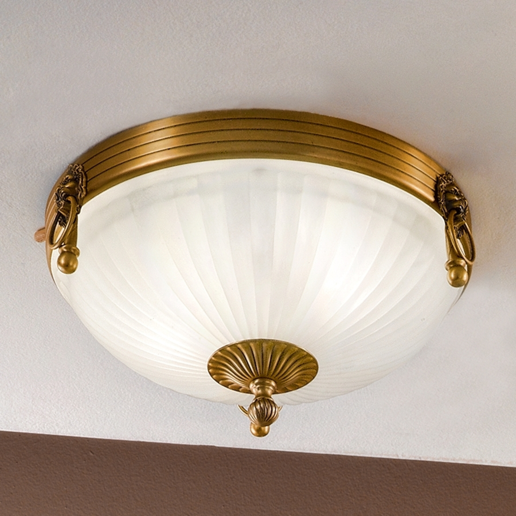 Orion Noam Ceiling Light Fabulous 31 cm, for Living / Dining Room, Metal, glass, E27, 60 W, energy efficiency: A++, H: 13 cm