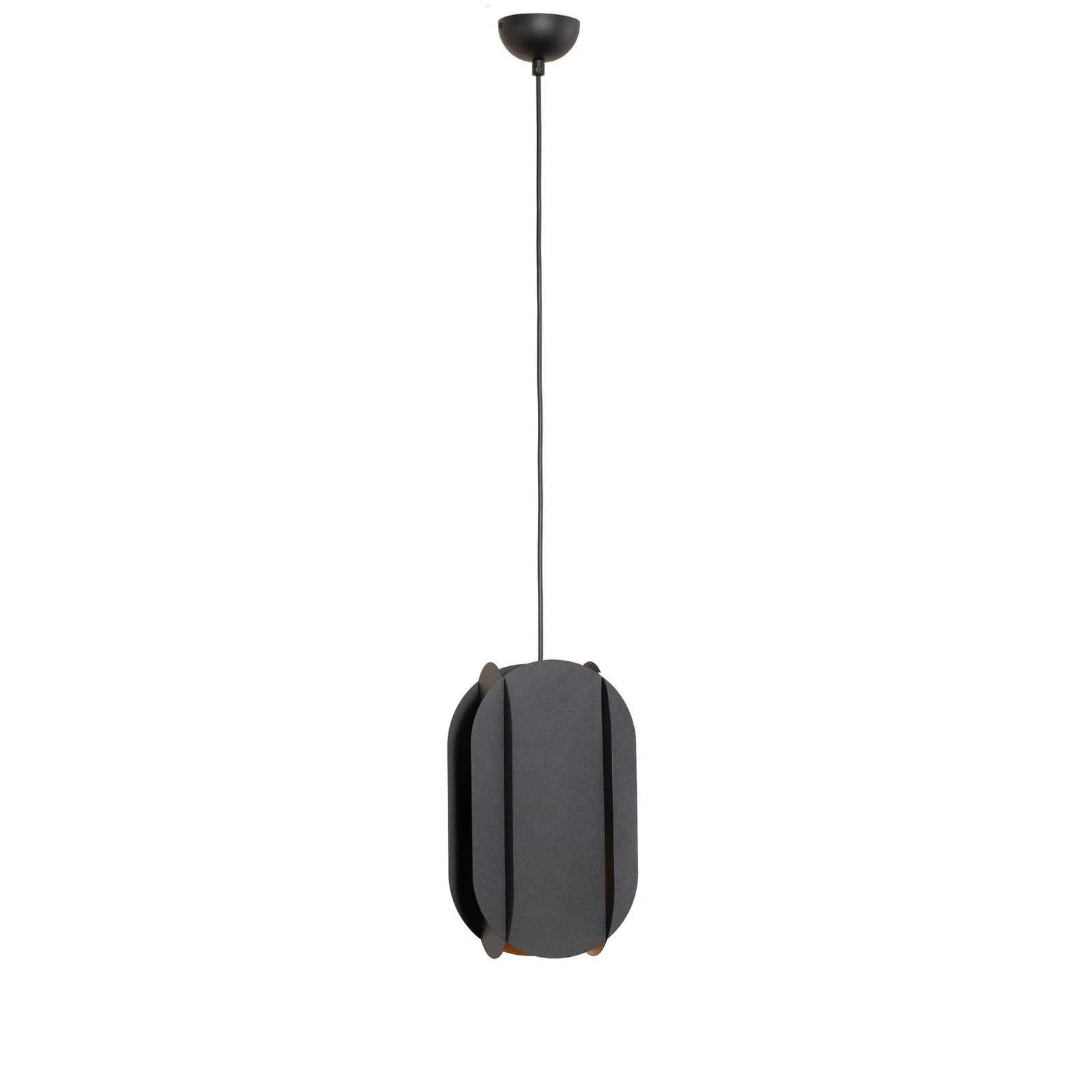 Viseća kutna svjetiljka, crna, visina 35 cm, metalna, E27