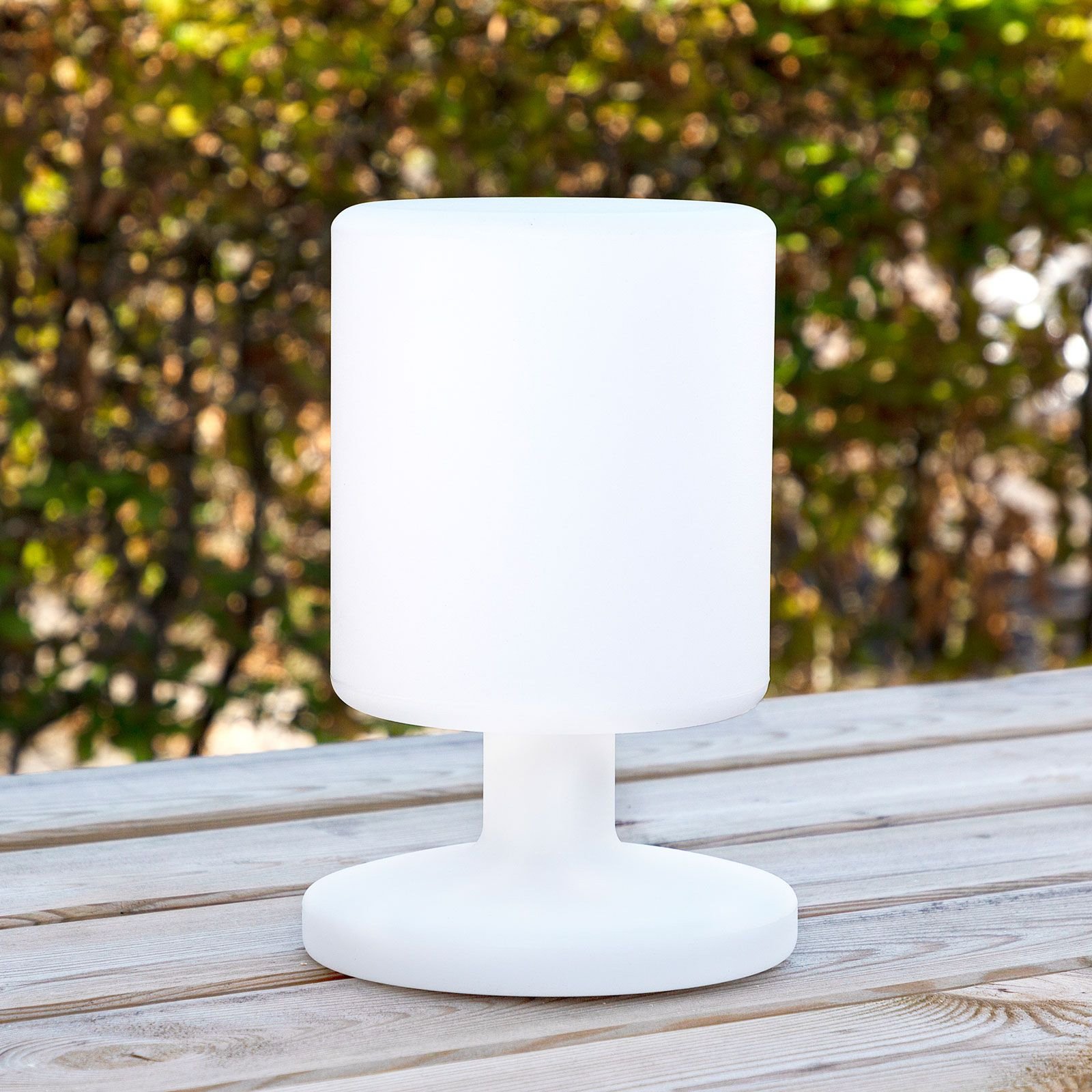 Ben LED-bordlampe for innendørs og utendørs bruk, oppladbart batteri