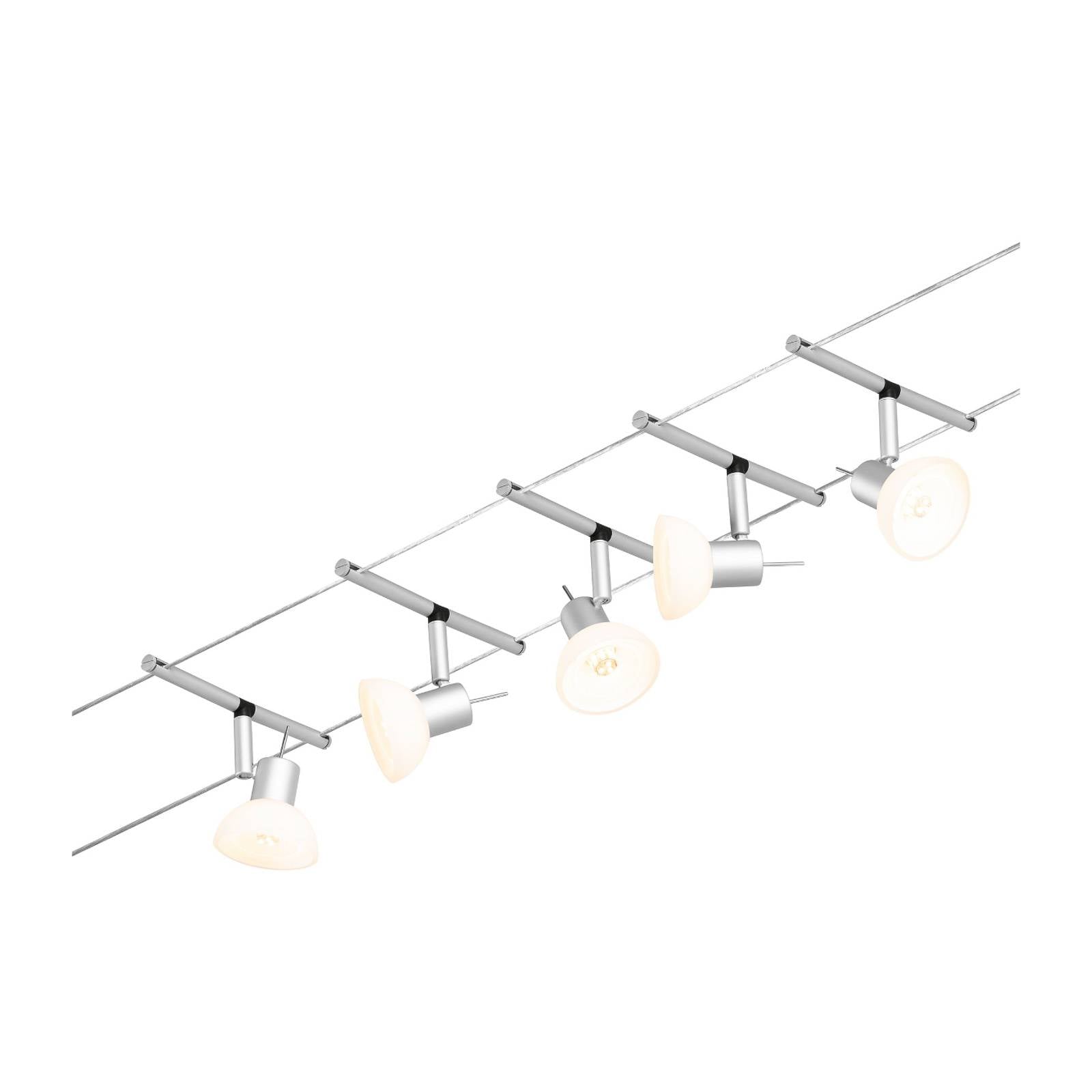 Paulmann Wire Sheela Seilsystem, 5-fl. 5 m chrom