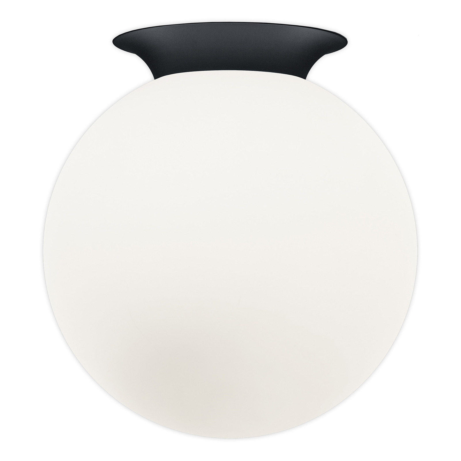 Plafón Blob, esférica vidrio opalino, Ø 30 cm