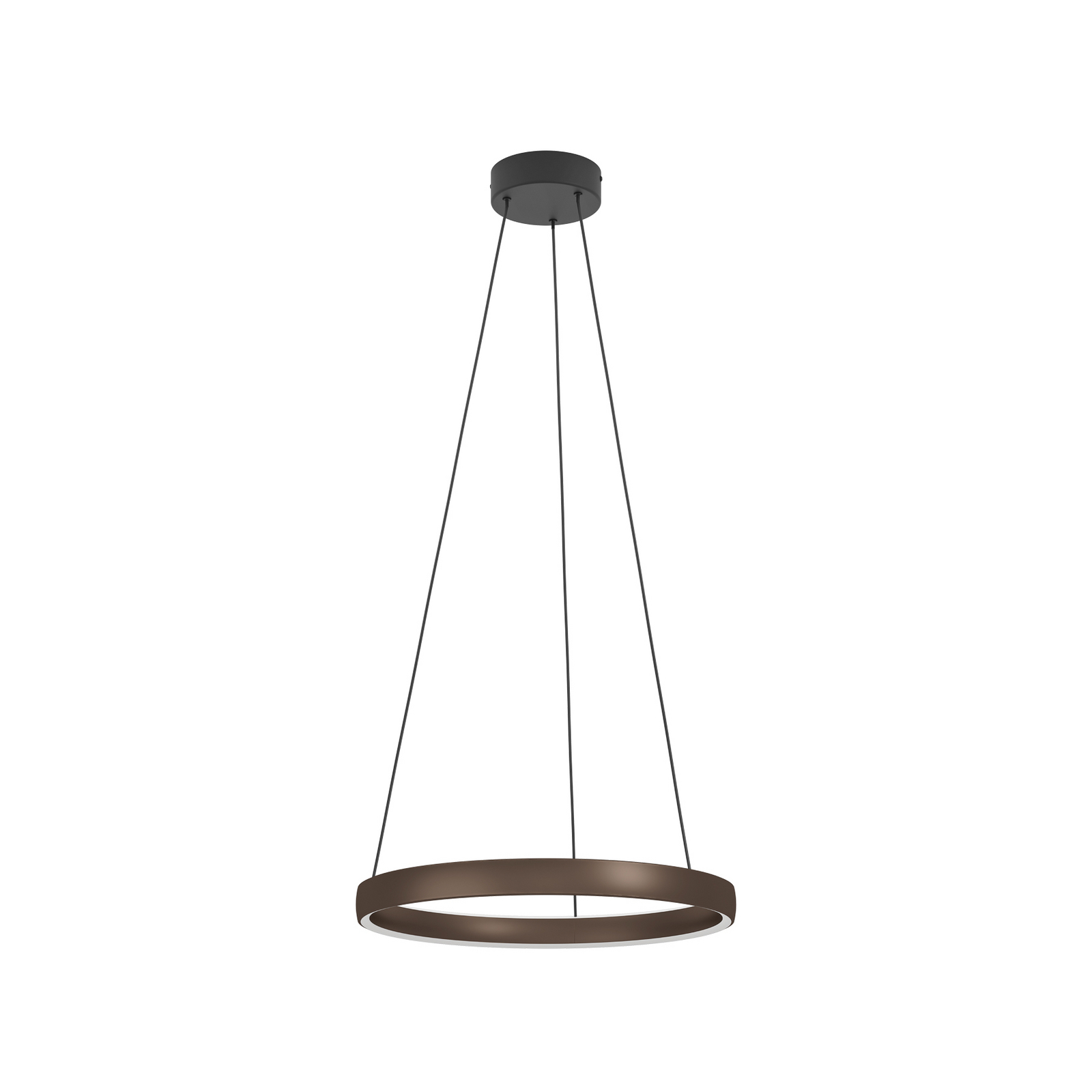 LED viseća lampa Trabuco, zvijezde svjetla, smeđa, Ø 80 cm CCT