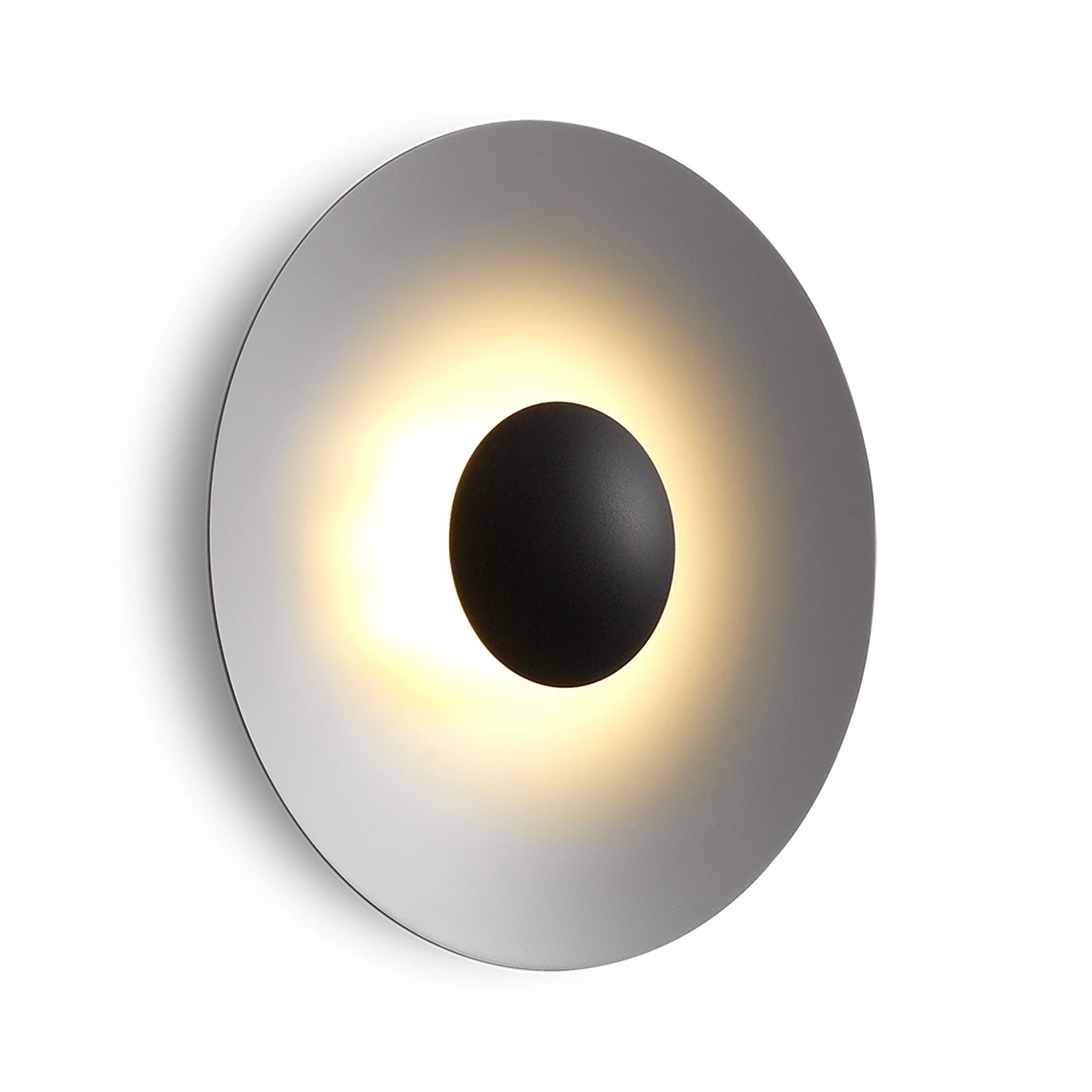 MARSET Ginger 20C LED-Wandlampe Ø20cm steingrau