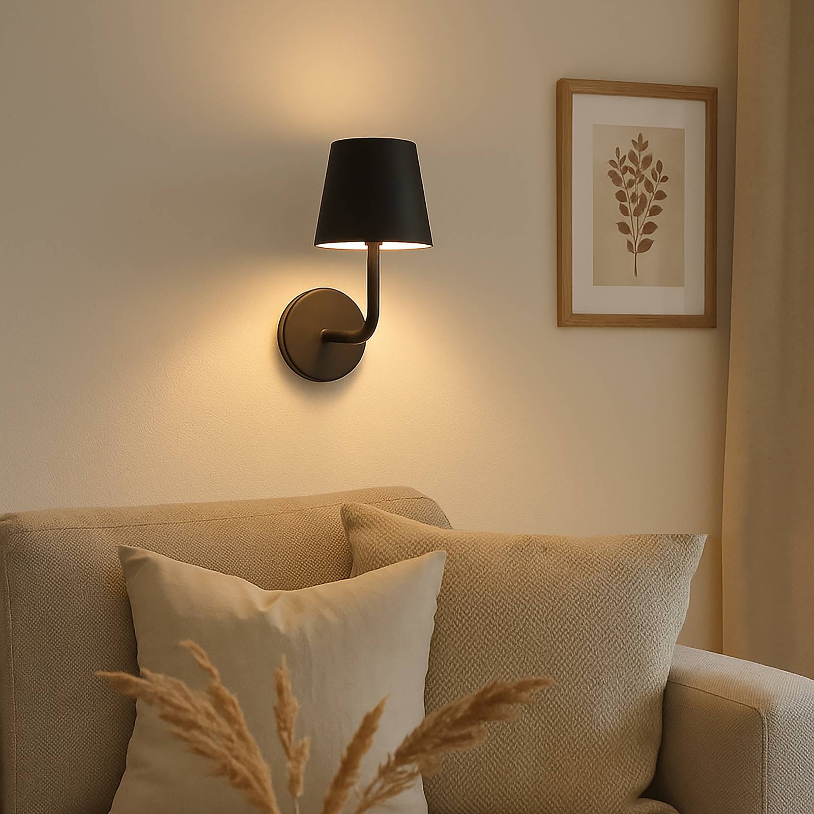 LED-Akku-Wandlampe Magnetic, schwarz, CCT, IP54, dimmbar günstig online kaufen