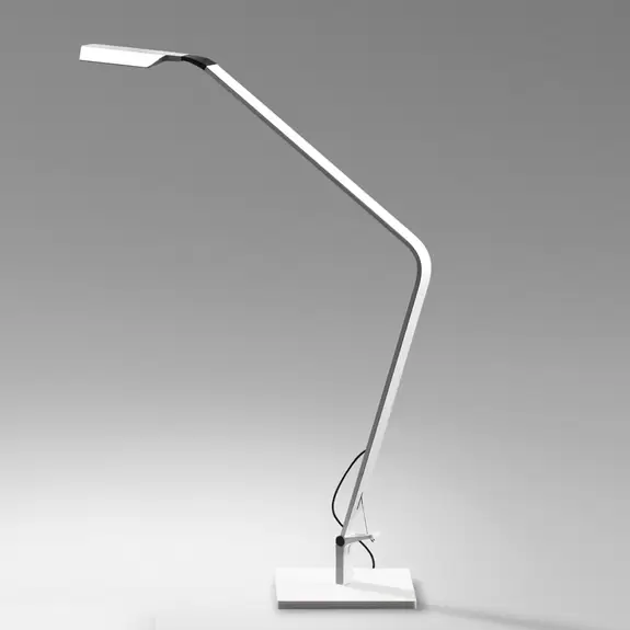 Lampenwelt Vibia Flex - dimmbare LED-Tischleuchte weiß matt