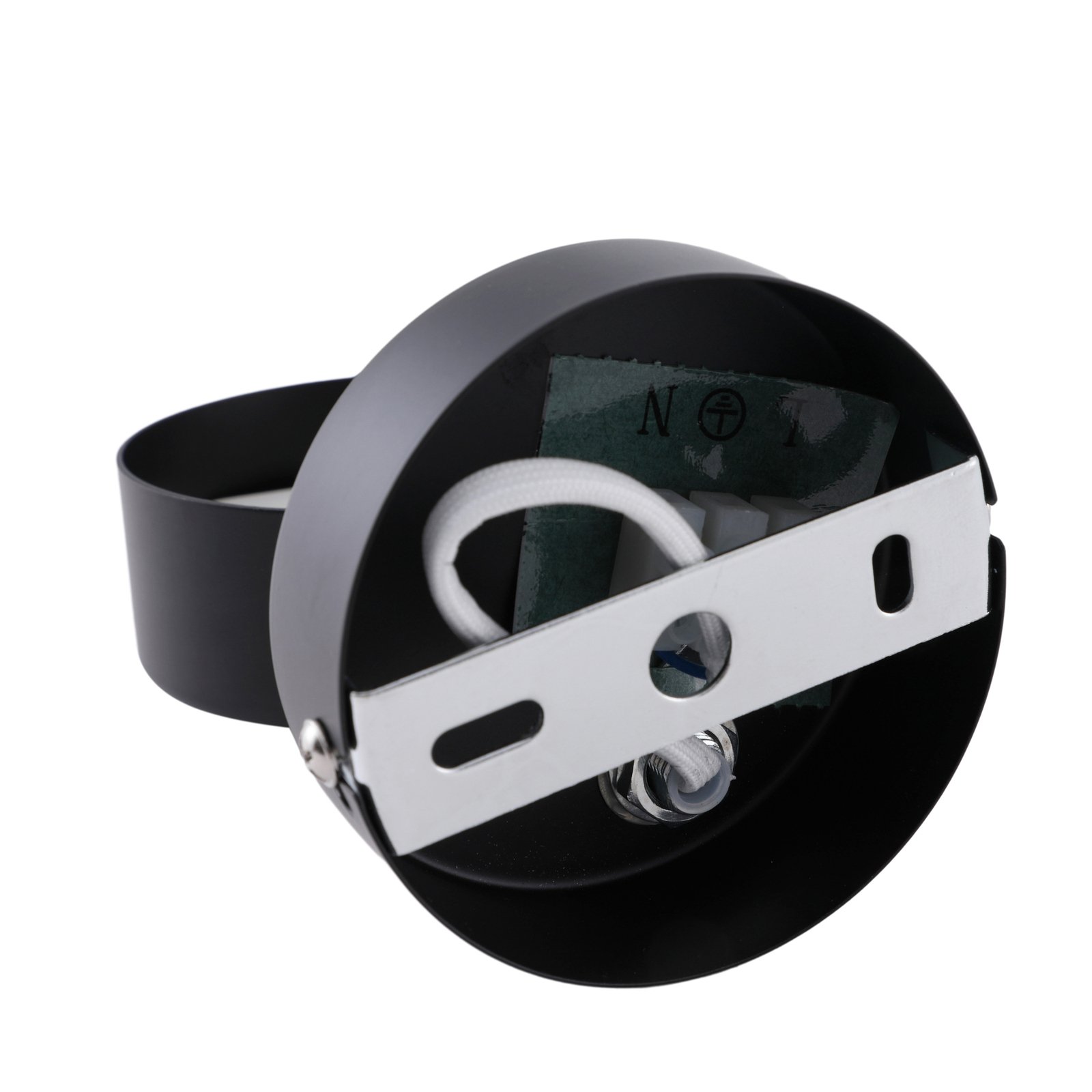 Candeeiro de teto Lindby Jyla, 1 lâmpada, preto mate