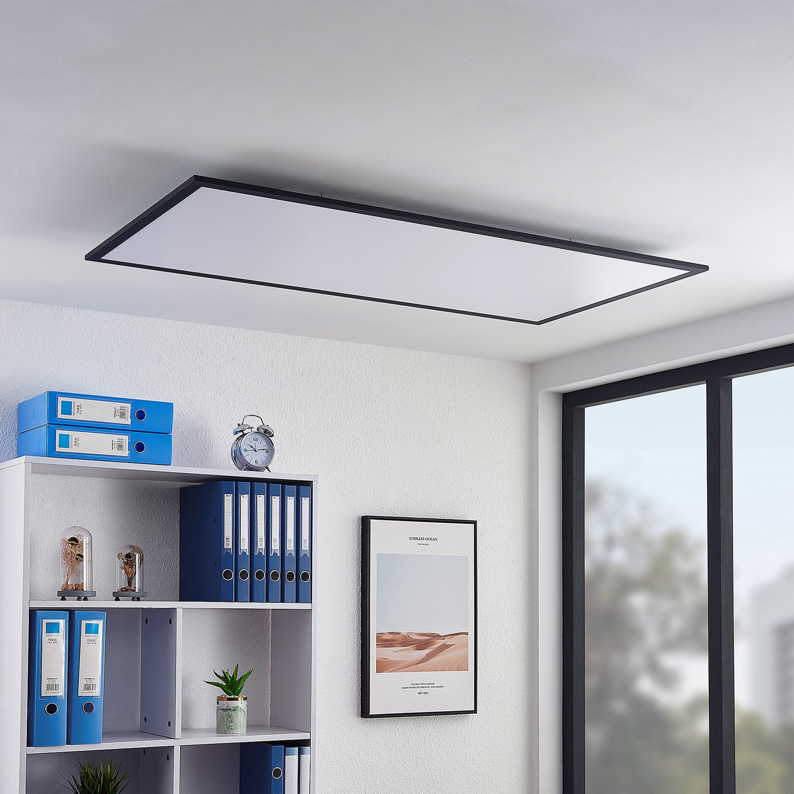 Nelios Ceiling Lamp LED 4000K 120x60 Black - Lindby