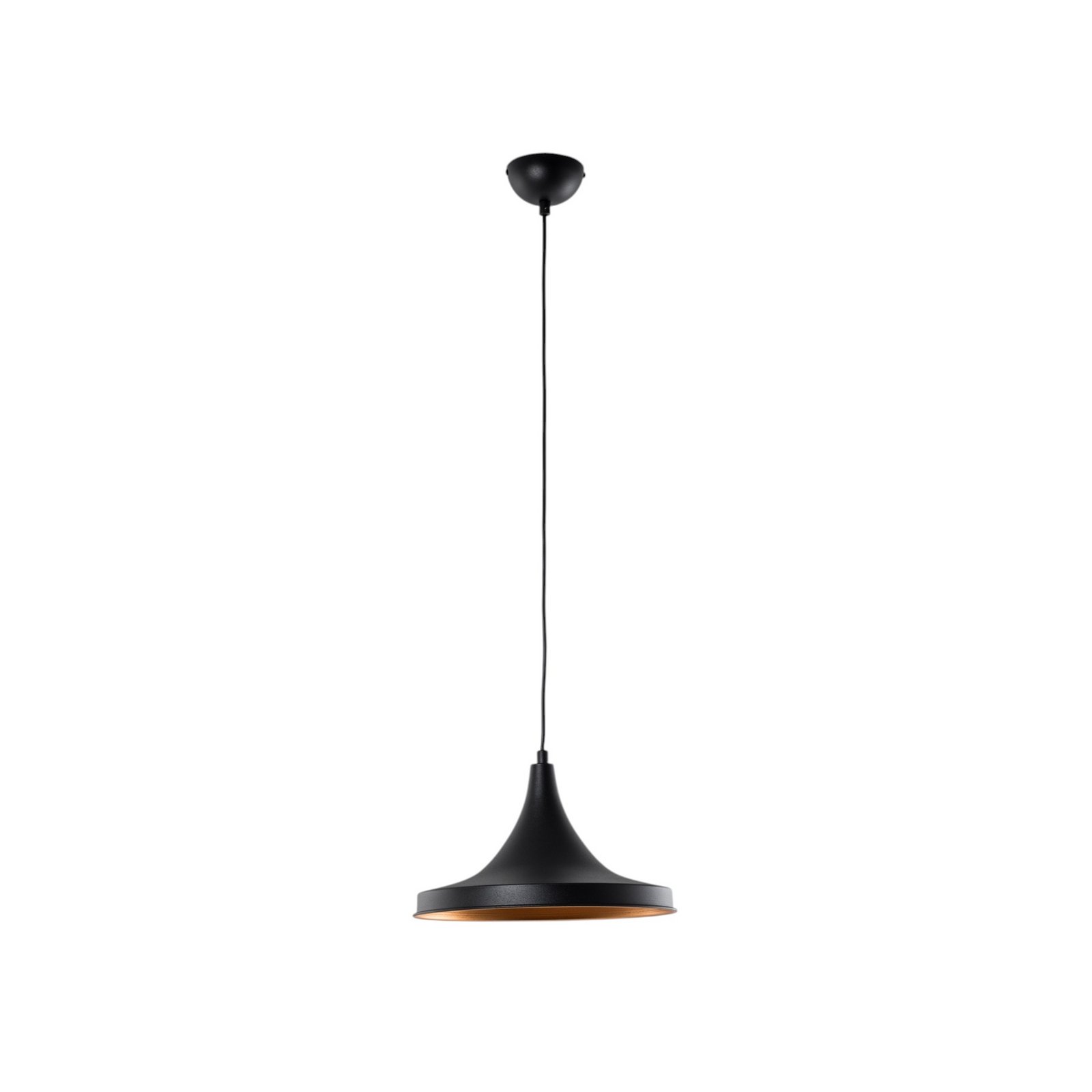 Висящо осветление Berceste 193-S Ø30cm черно/златно