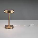 Franklin LED table lamp, antique brass
