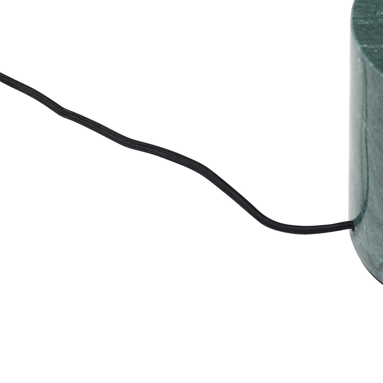 Lindby Stehleuchte Branford, 130 cm, weiß/grün, Glas/Marmor