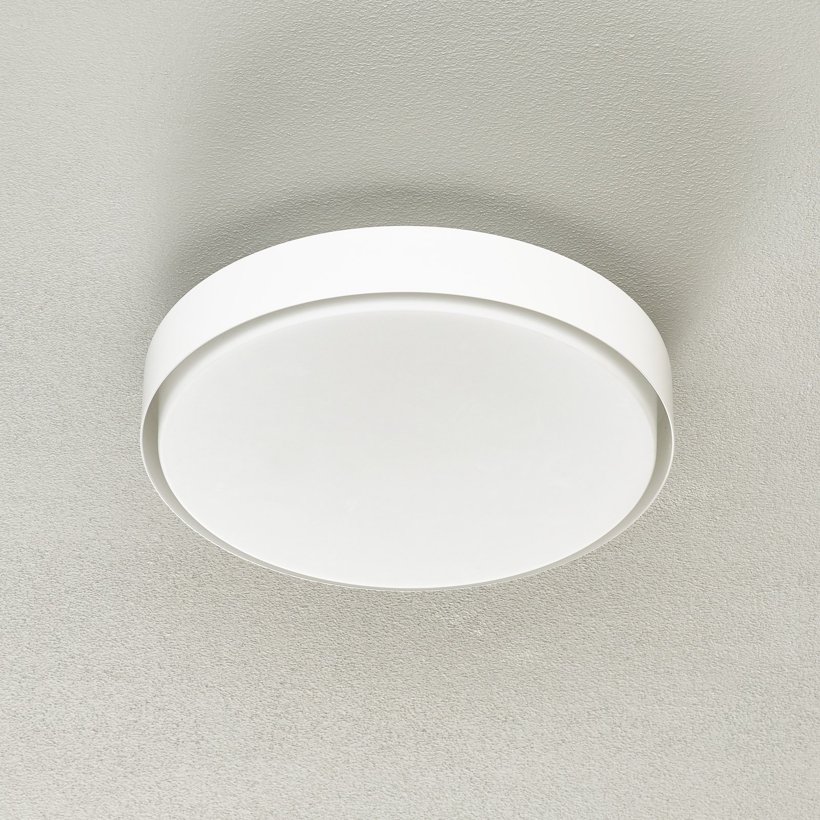 BEGA 34278 lampa sufitowa LED, biała Ø 36 cm, DALI