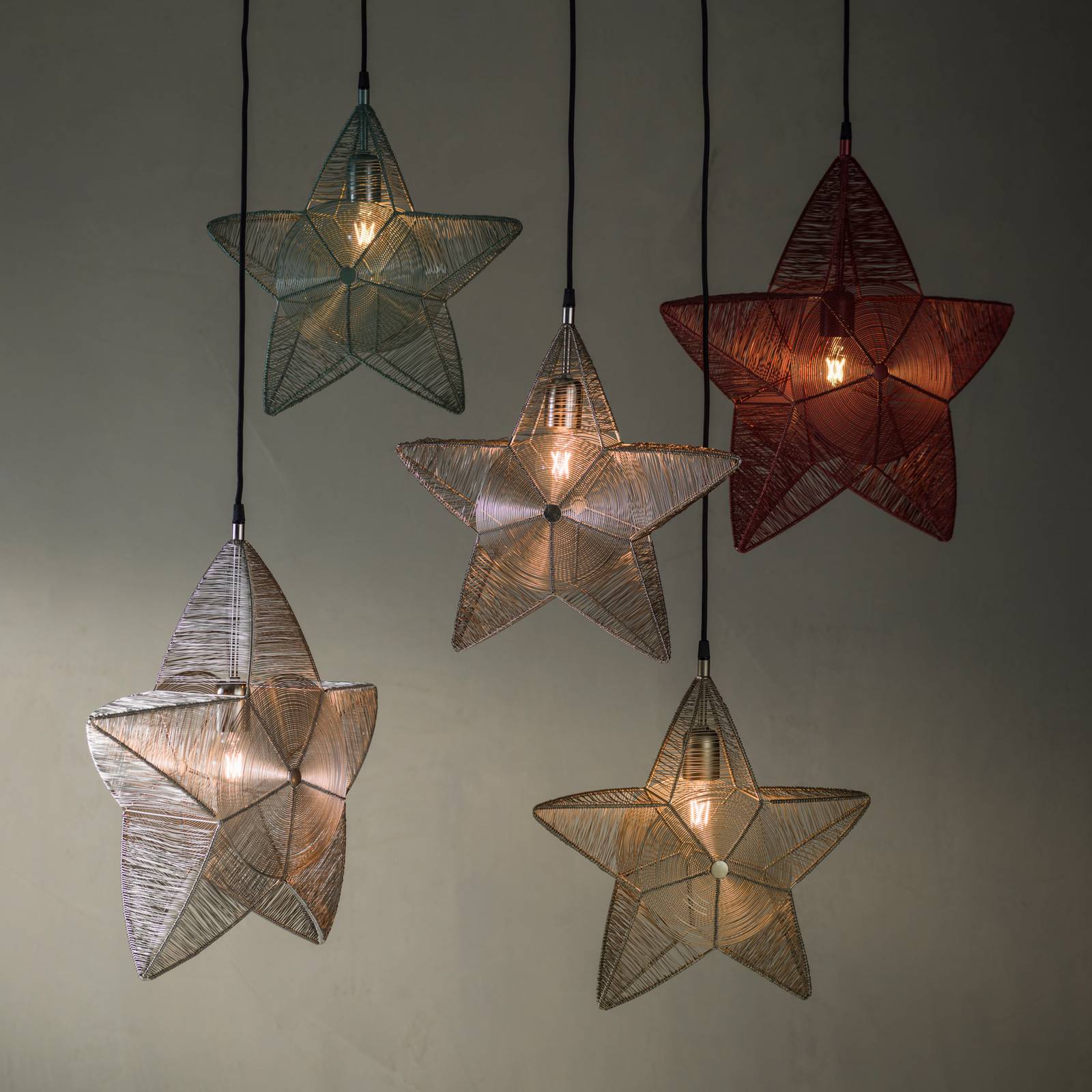 PR Home Rigel dekor-csillag fémből Ø 50 cm ezüst