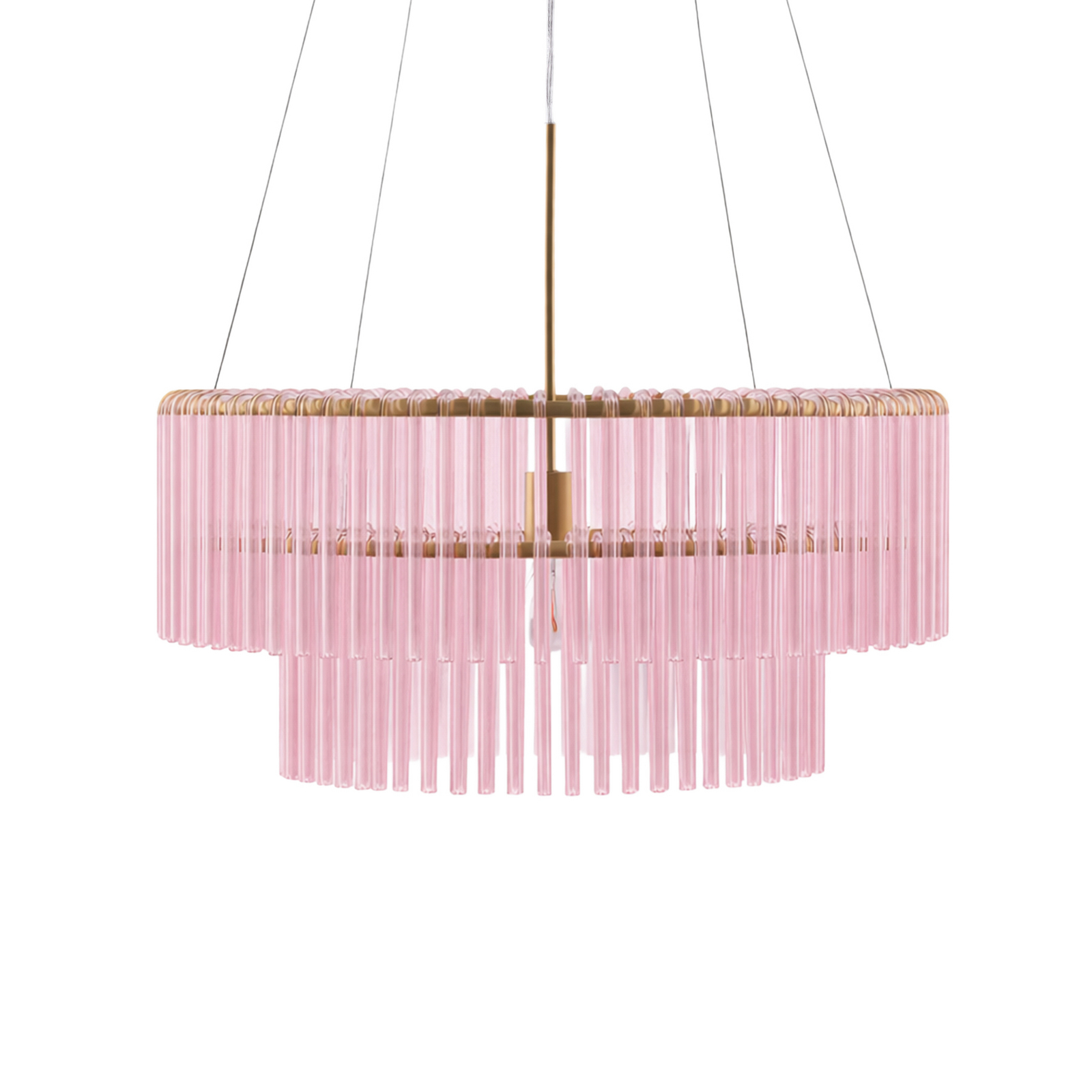 Globen Lighting hanglamp HOOK 60, glas, roze