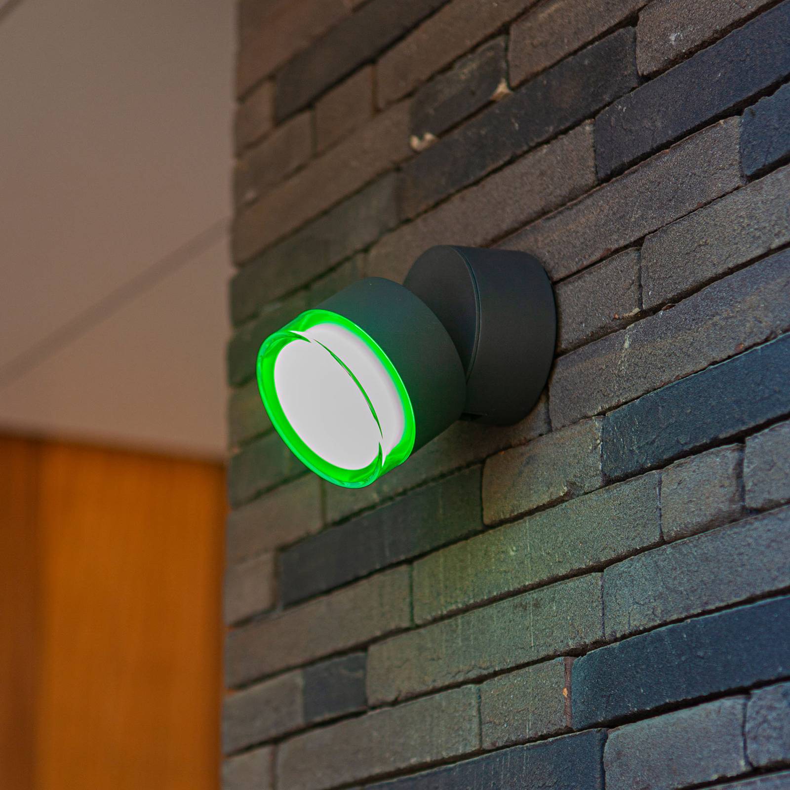 Photos - Floodlight / Street Light Lutec connect Dropsi LED outdoor wall light, RGBW, smart 