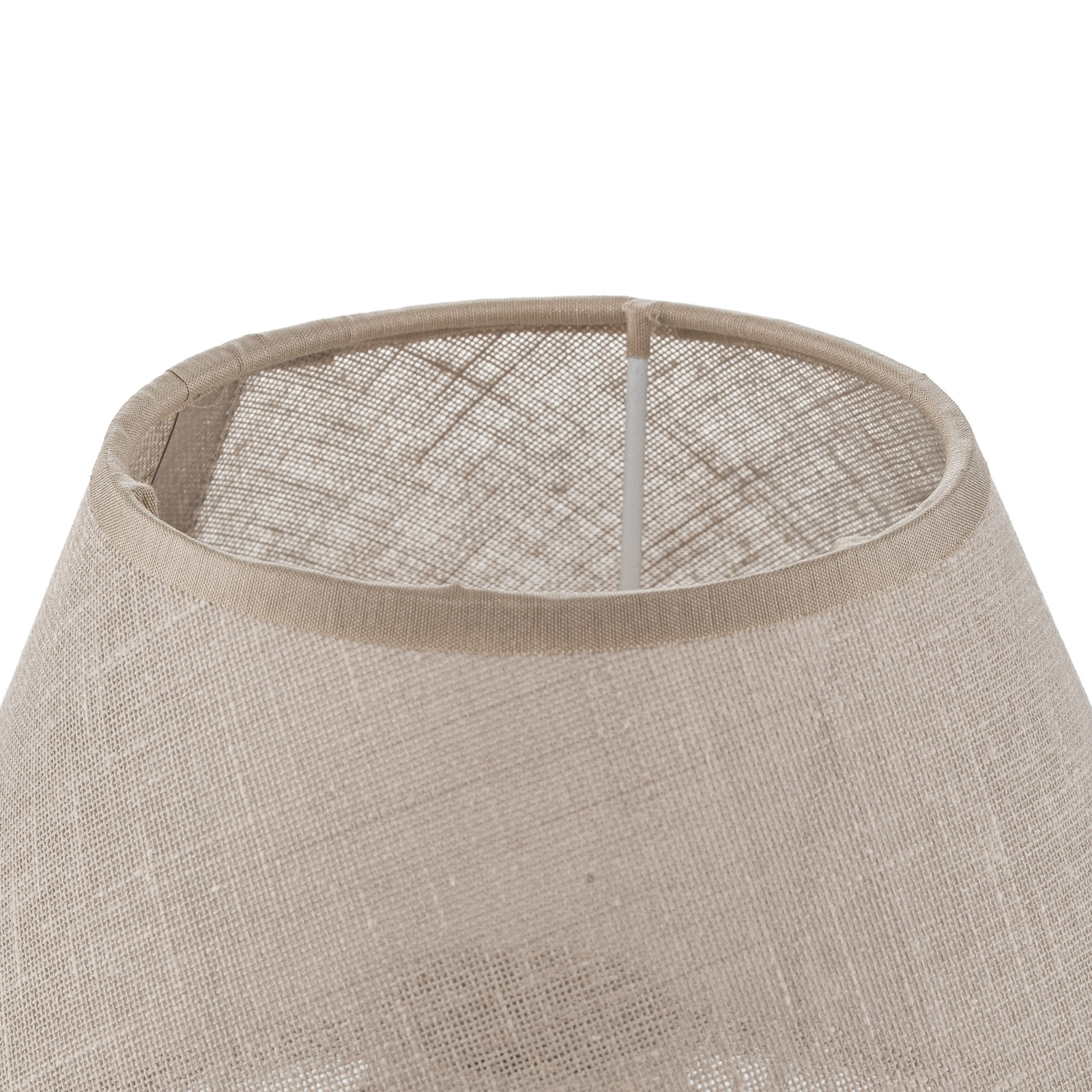 Gill Tischlampe Schirm beige/Holz natur - Envostar