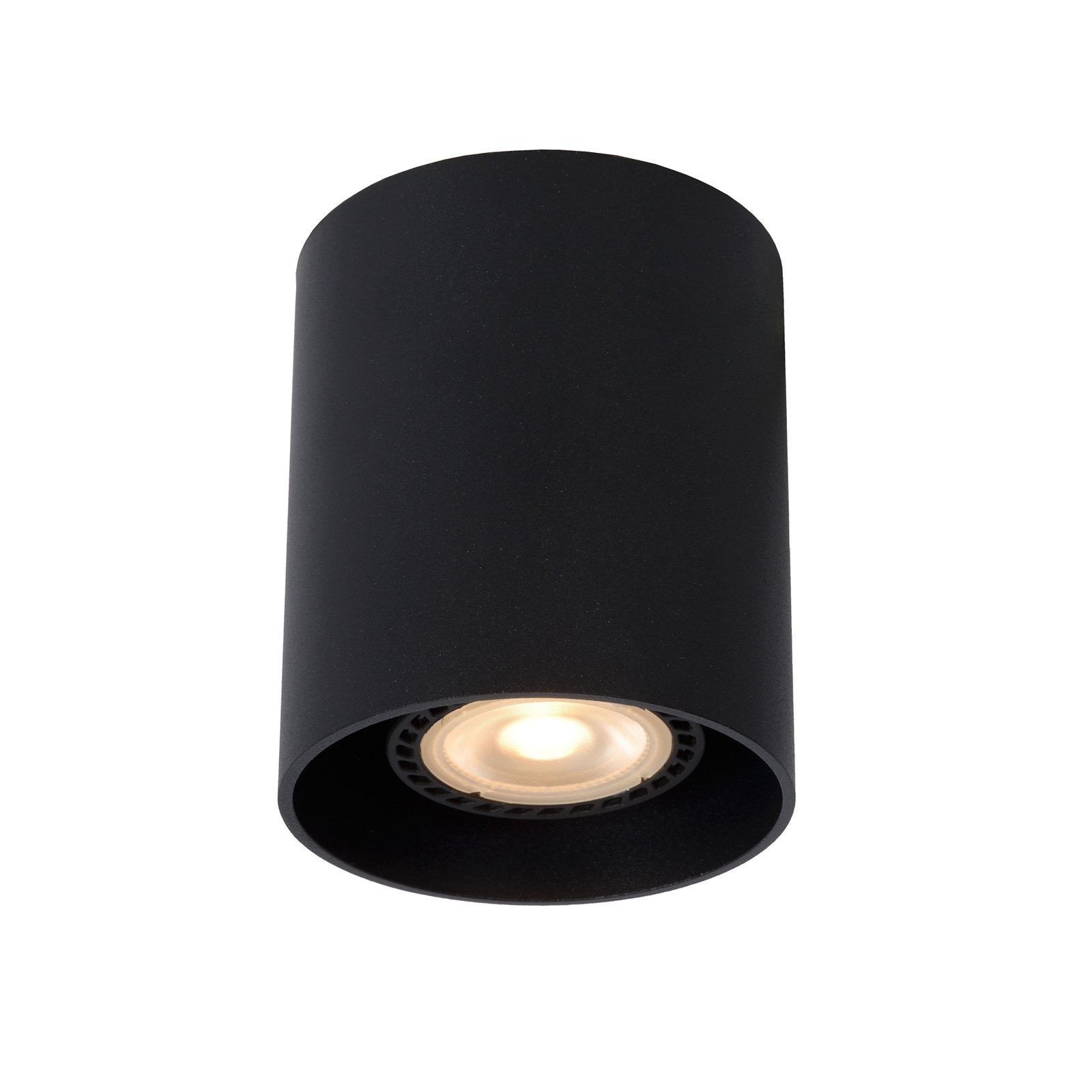 Bodi plafondspot, rond, zwart, Ø 8 cm, 1-lamp, aluminium