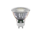 LED bulb, reflector, GU10, 2.5W, clear, dimmable