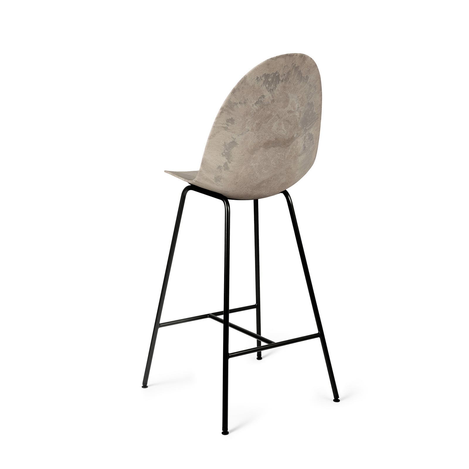 Tabouret de bar Eternity, gris, acier, hauteur 111,5 cm - Mater