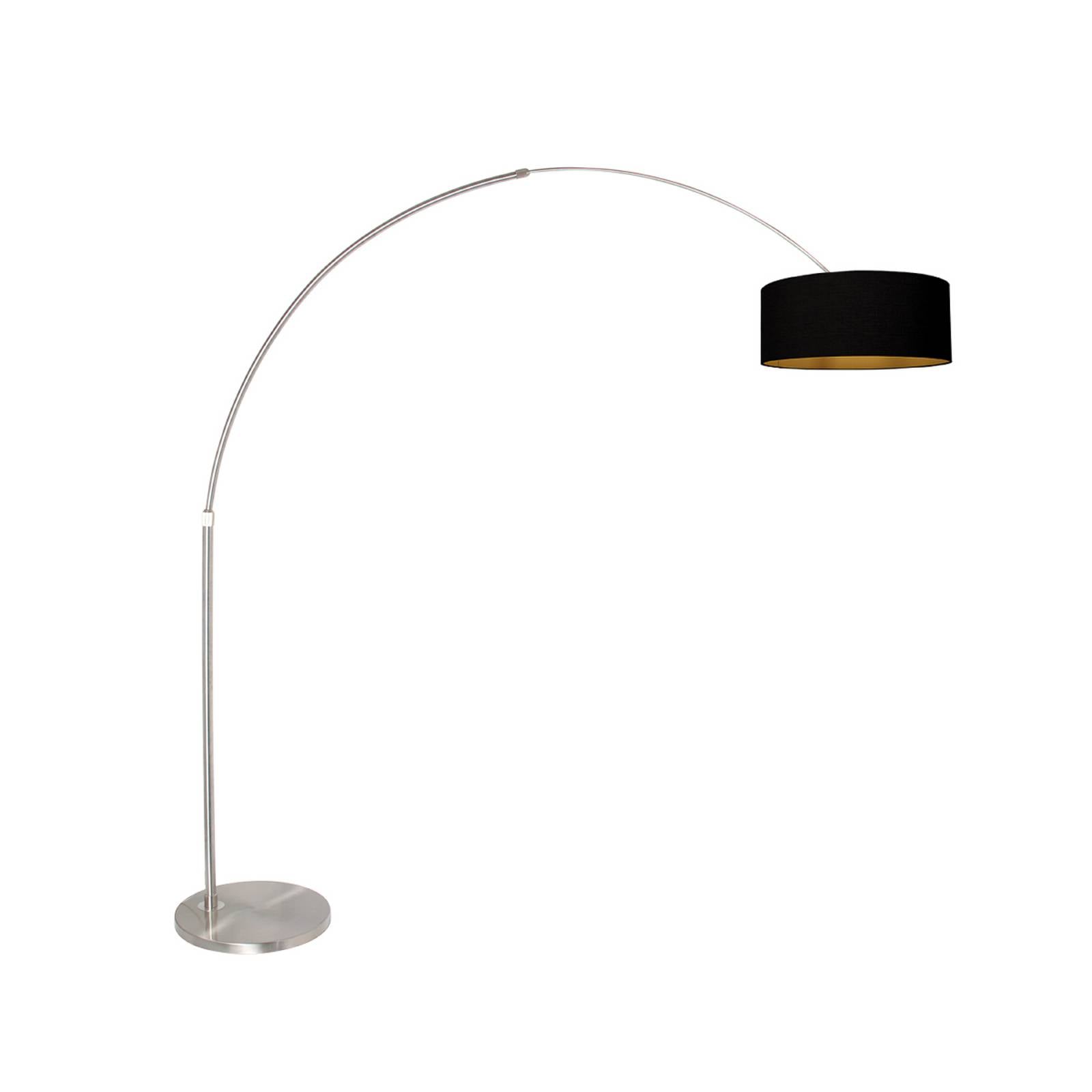 Bogen-Stehlampe Sparkled Light stahl/schwarz-gold 240 Chintz