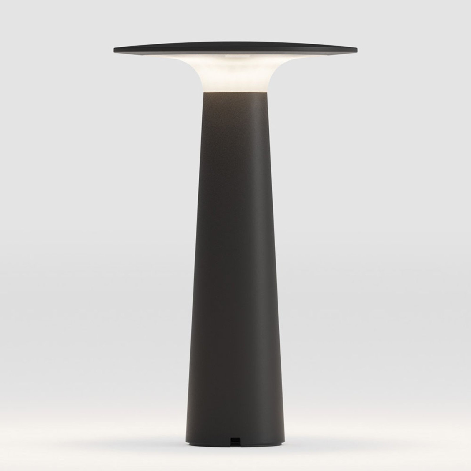 IP44.de lix LED rechargeable table lamp, dimmable, black