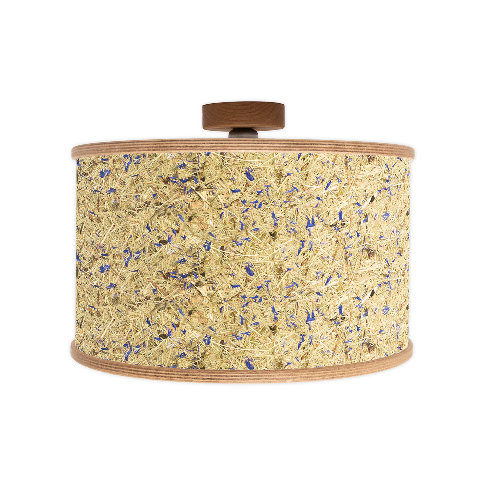 ALMUT 2610 ceiling lamp Ø25cm hay/cornflower blue