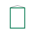 Bilderrahmen A4, grün, Aluminium - Moebe