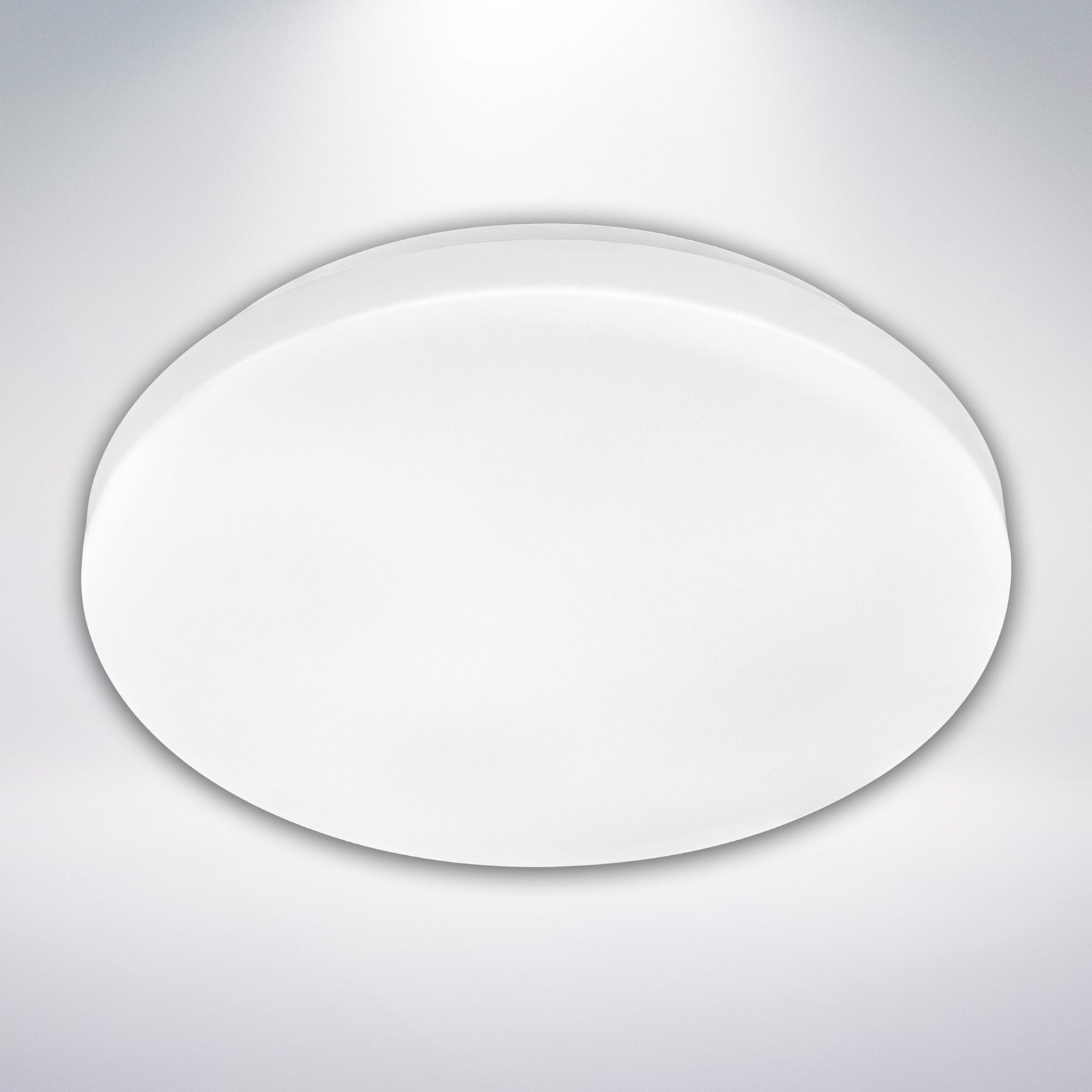 LED ceiling light Elipso, white, plastic, Ø 29 cm, 4000K