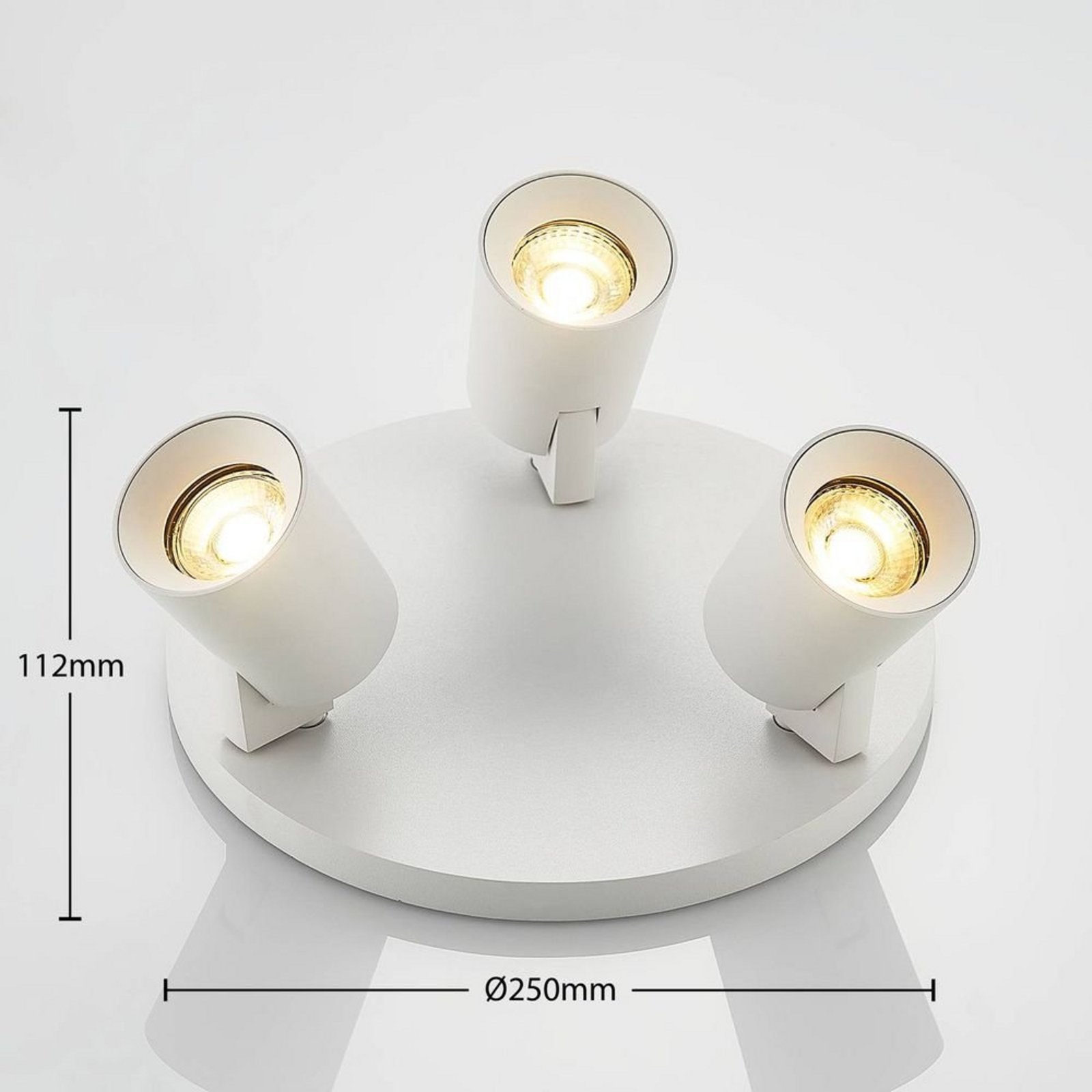 Iavo 3 Round Stropné Lampa White - Arcchio