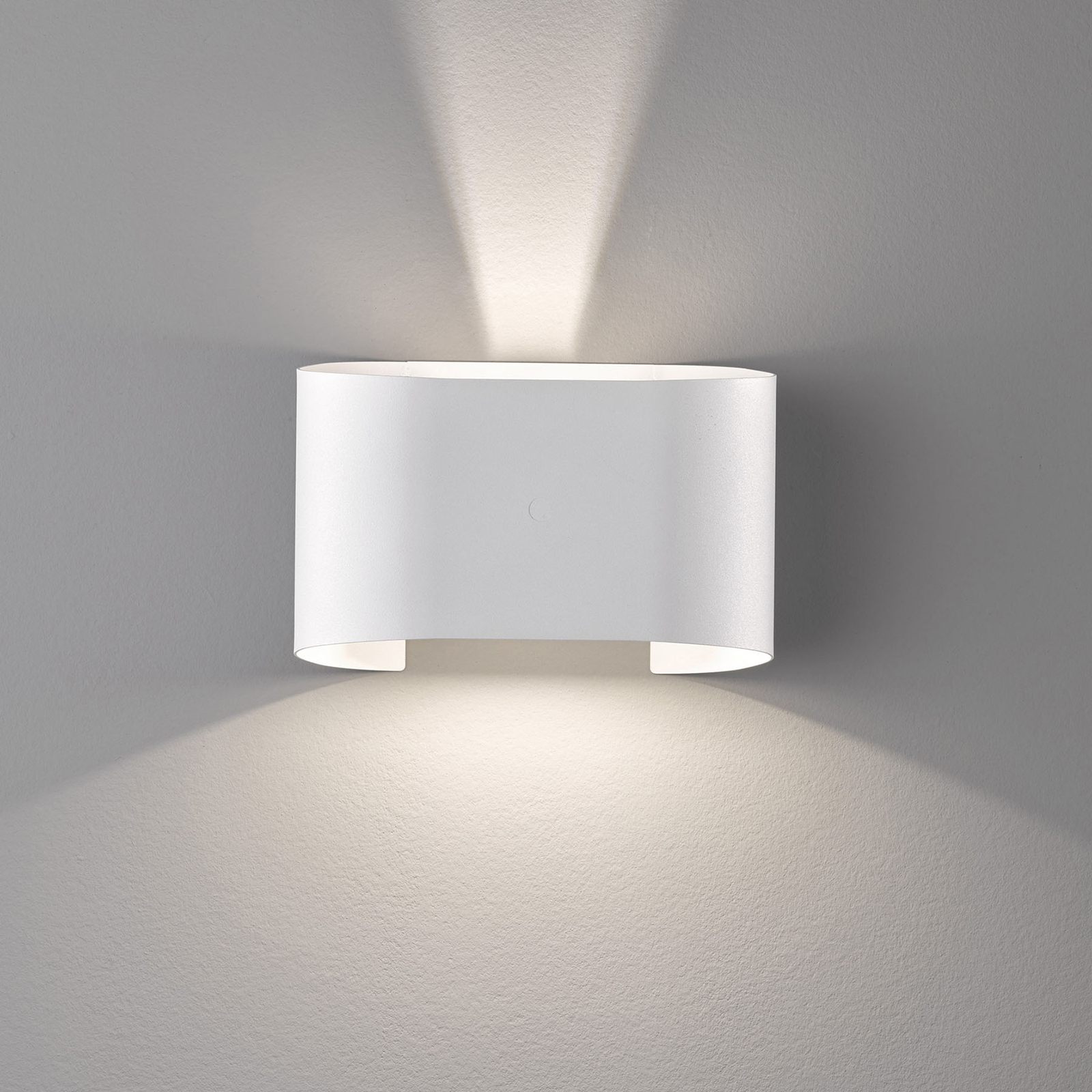 LED-Wandleuchte Wall, zweiflammig, rund