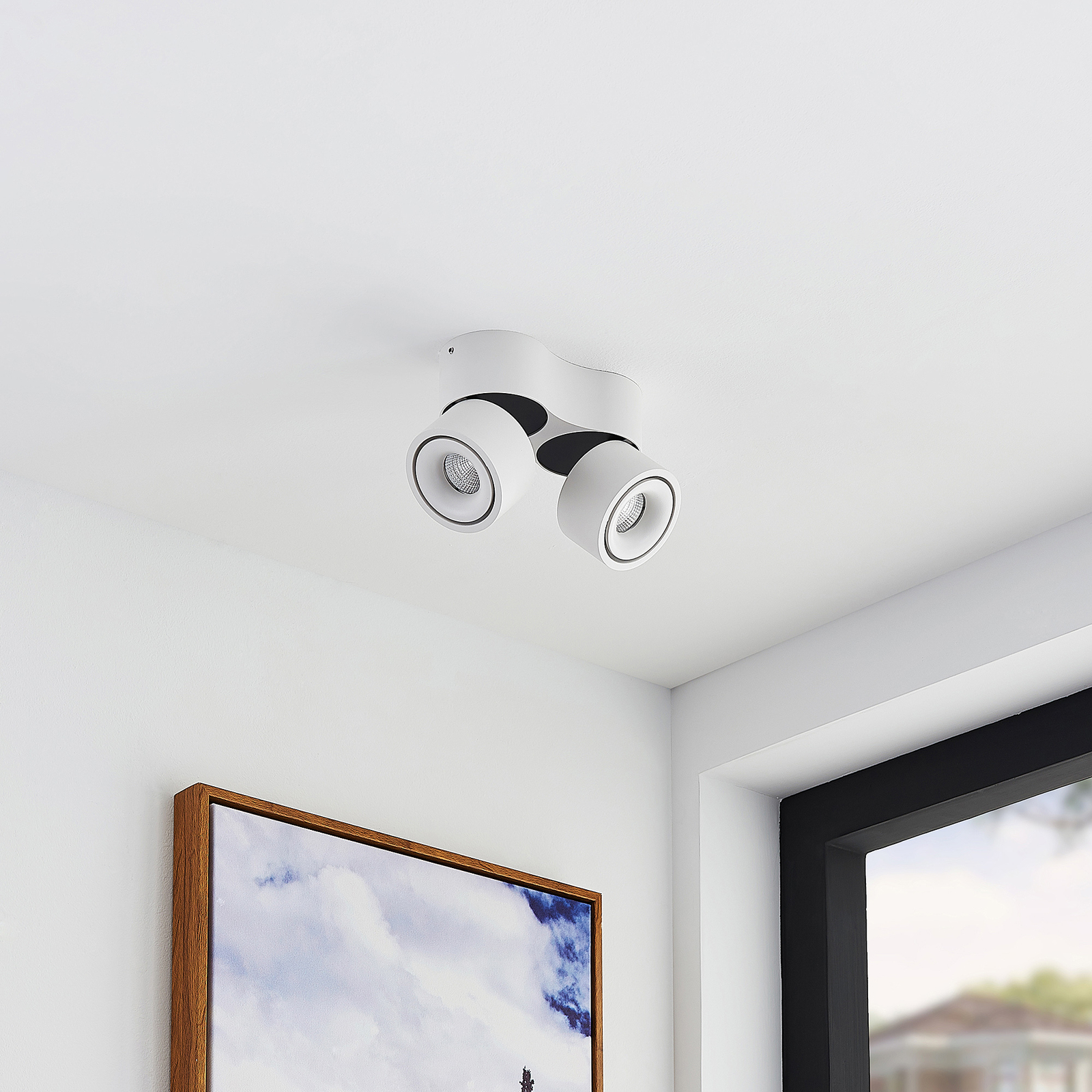 Arcchio Rotari LED-Deckenstrahler 2-flammig, weiß