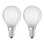 OSRAM LED csepp lámpa E14 4W meleg fehér 2 db-os