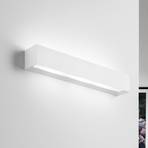 Hermione wall light, 52.5 cm wide, white, plaster, G9