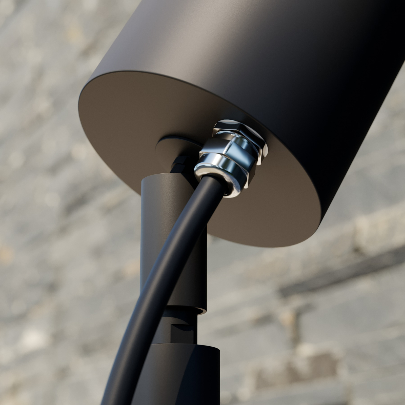 Margrit Outdoor Spot w/Spike Dark Grey - Lindby