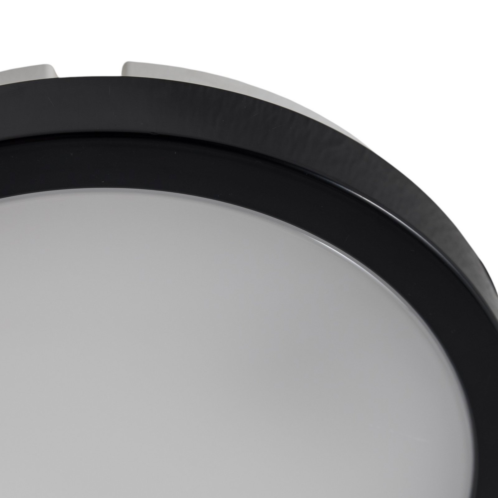 Plafonnier LED Vera, noir, plastique, Ø 22 cm, IP65 Plafonnier LED Vera, noir, plastique, Ø 22 cm, IP65
