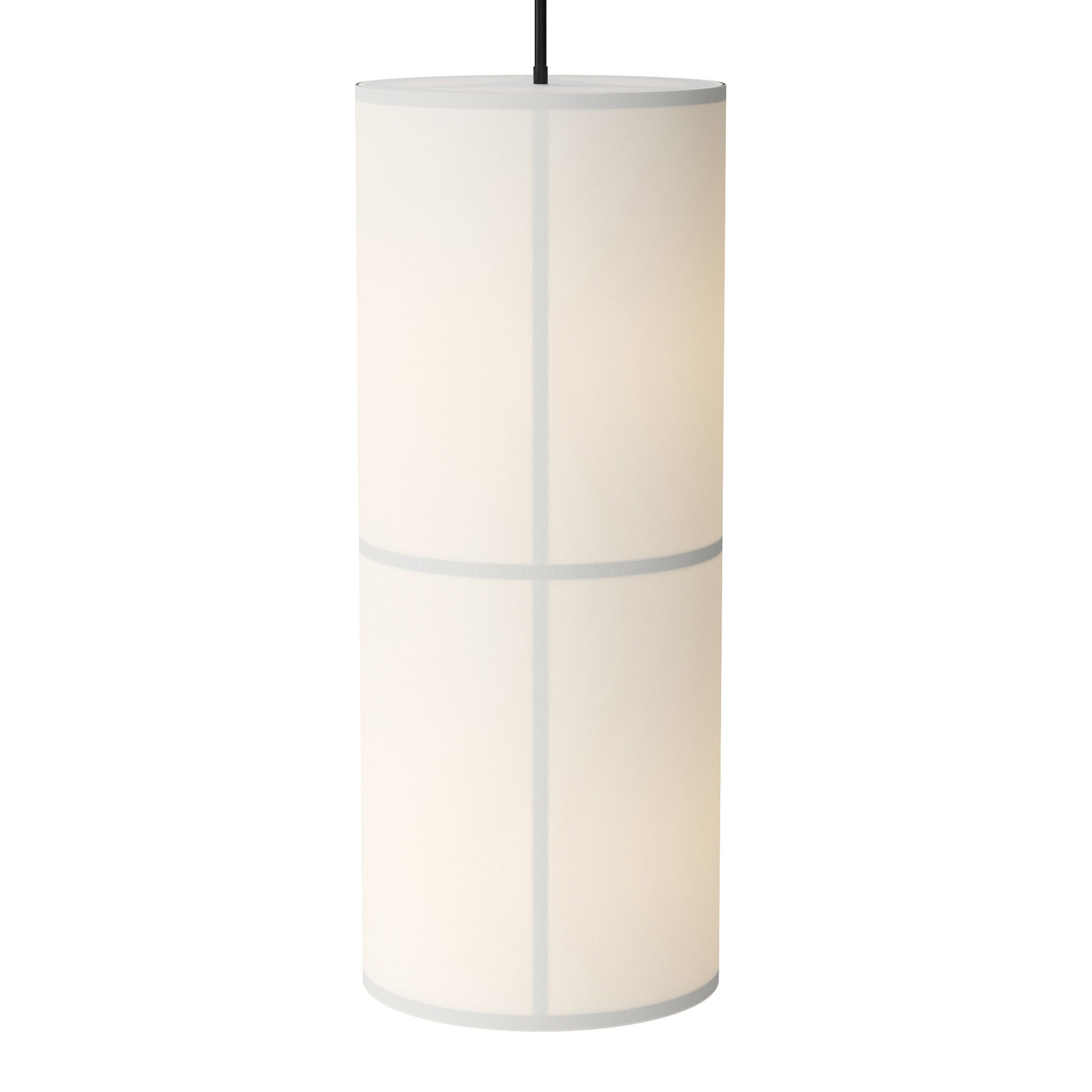 Audo Hashira lámpara colgante de lino Ø30cm blanco