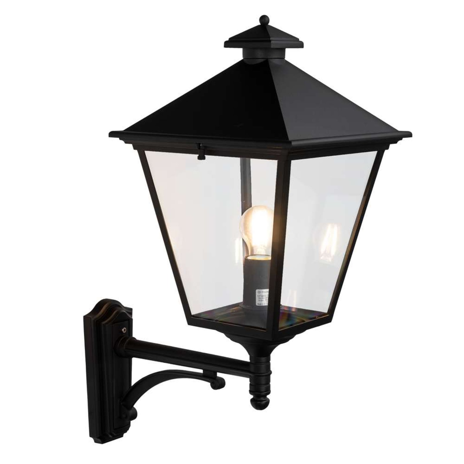 London Up Outdoor Wall Lamp Large Black - Norlys