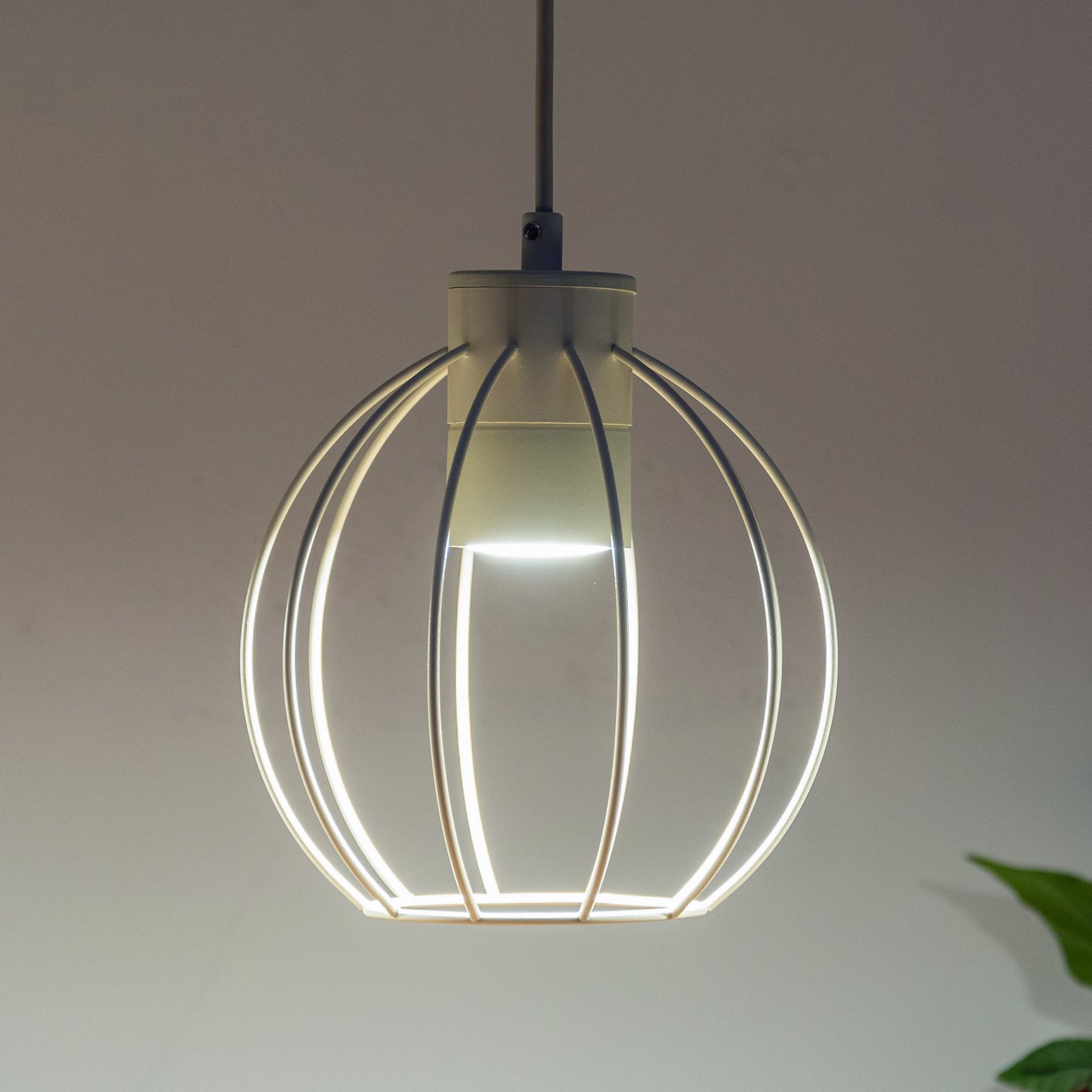 Lampa wisząca STARLIGHT, kremowy biały, 4-punktowa, długość 100 cm, metalowa