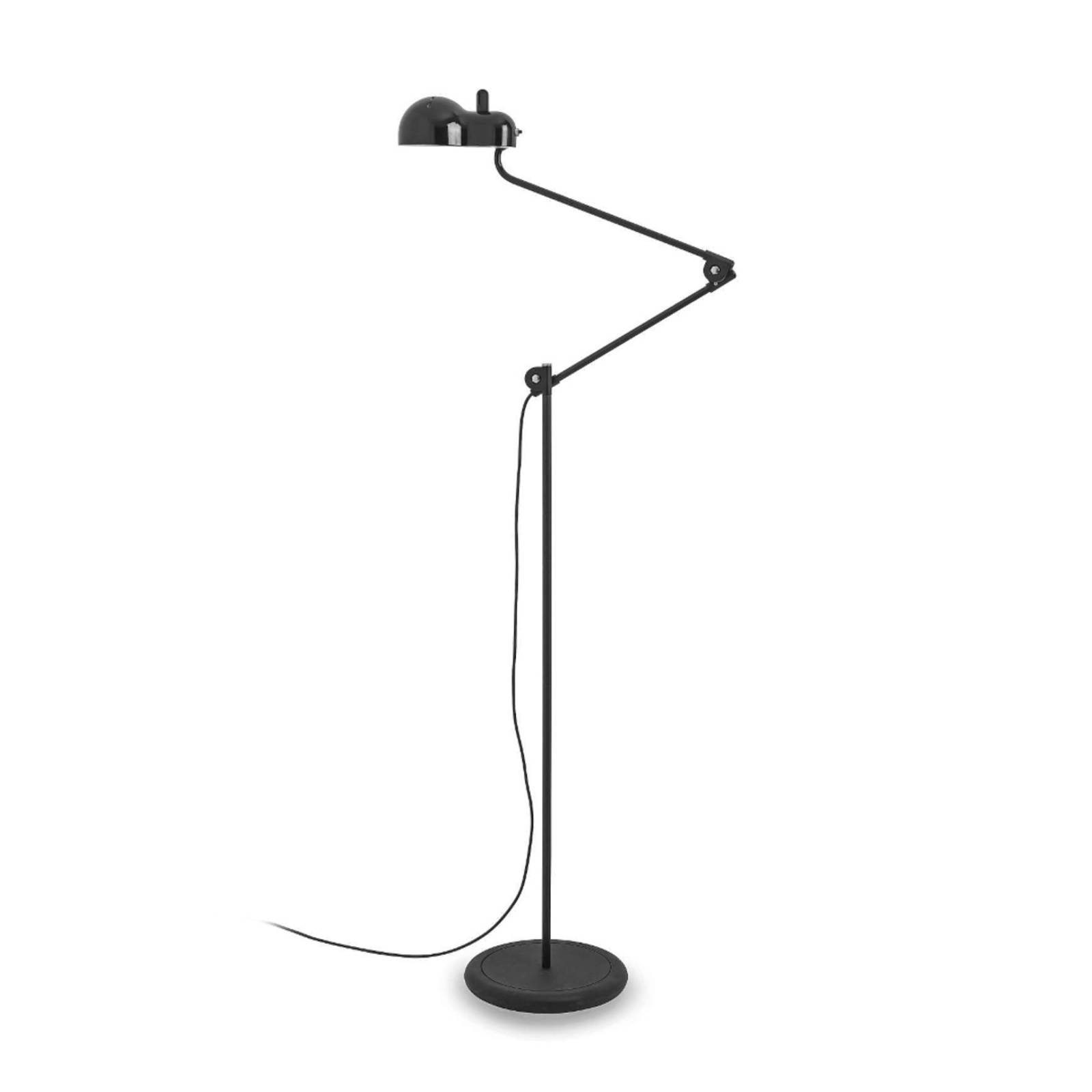 Stilnovo Topo stojacia LED lampa, čierna