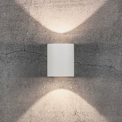 Aplique LED de exterior Canto 2, 10 cm, blanco