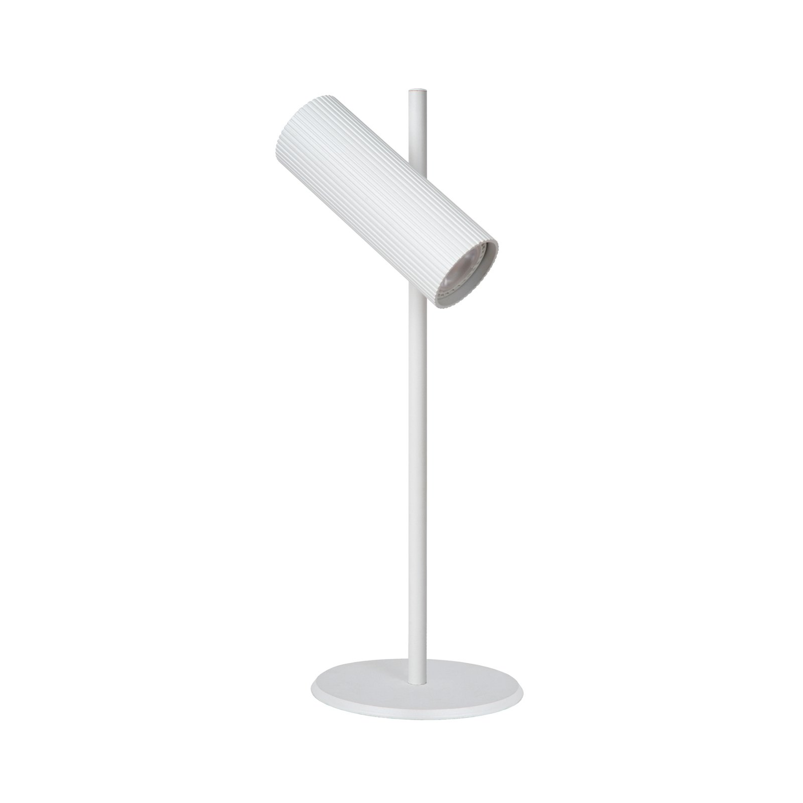 Lampe de table Clubs pivotante inclinable blanche
