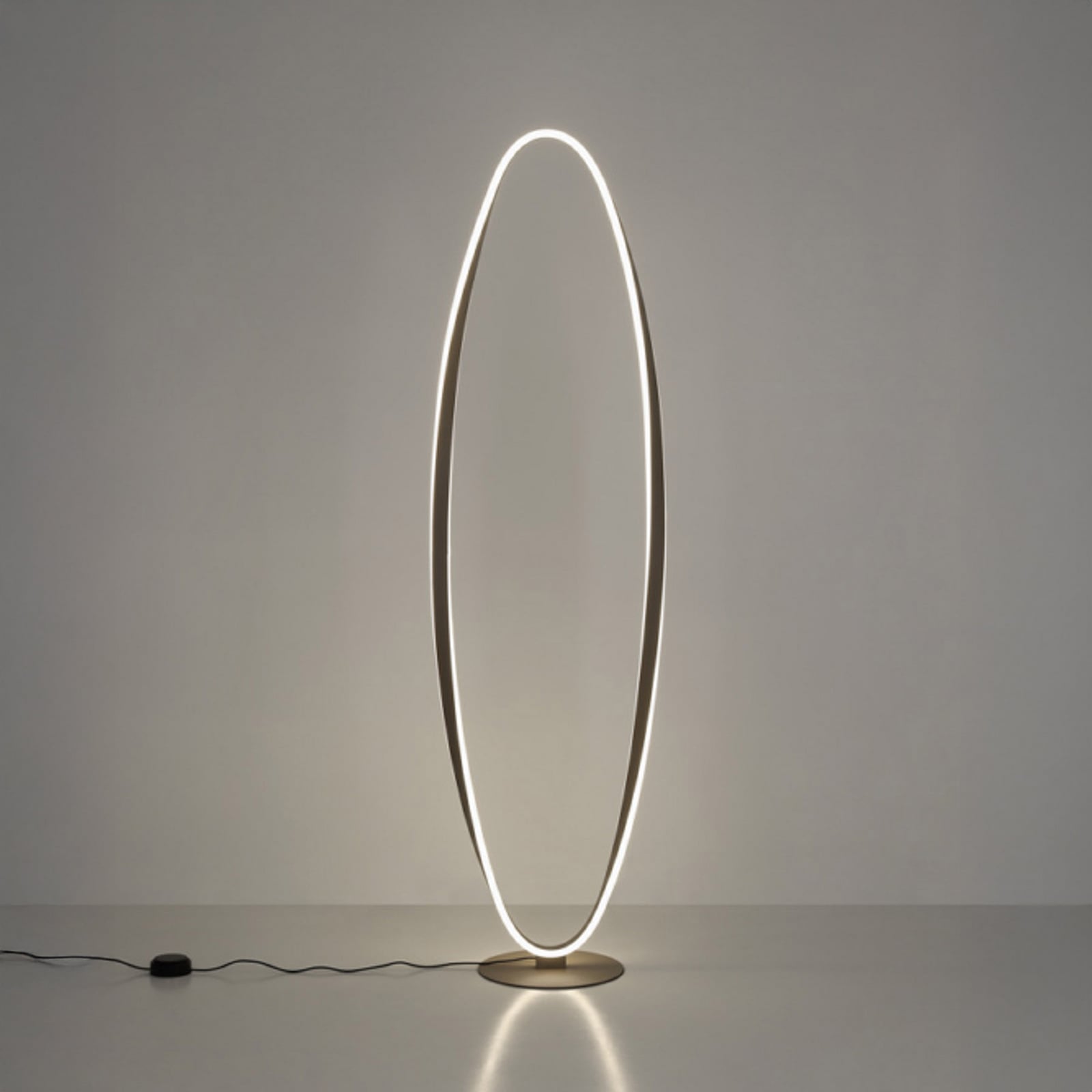 EGLO LED vloerlamp CAMEROTA, beige, hoogte 143 cm, CCT, dimbaar