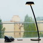 OLIGO Glance lampă de masă LED curbată negru mat