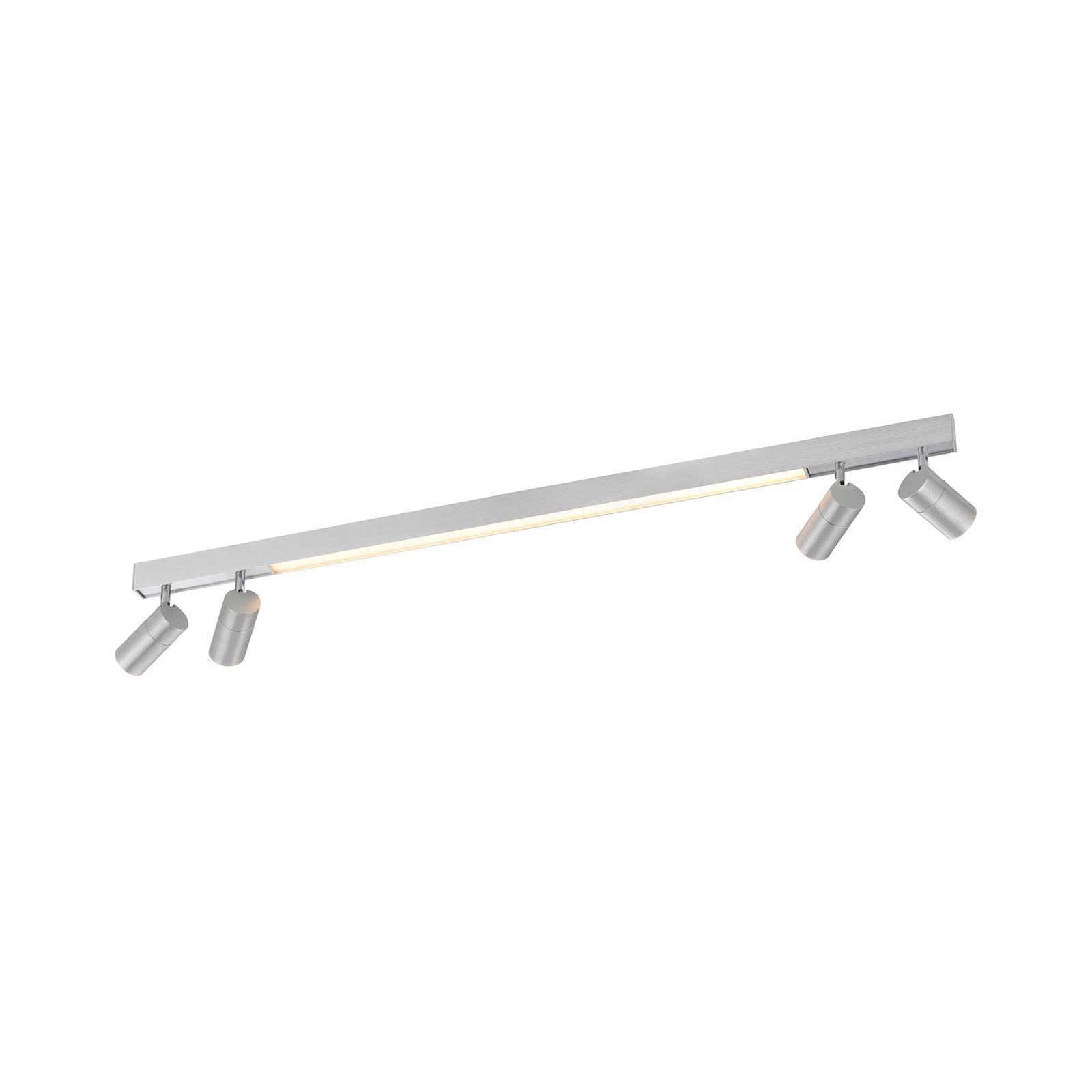 PURE Lines LED-taklampe 4 lyskilder aluminium